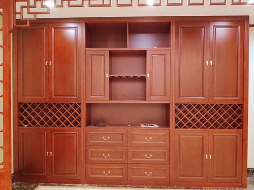 襄州中式家居装修之中式酒柜装修效果图