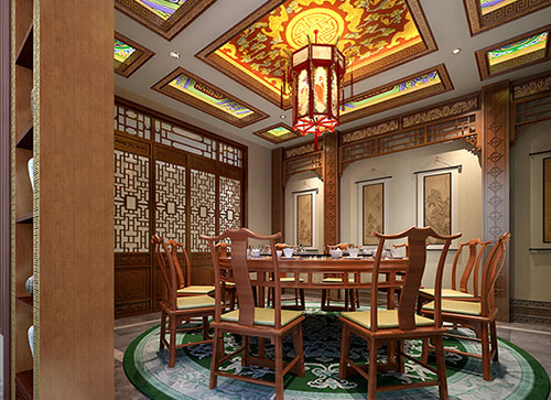 襄州中式古典风格家居装修设计效果图