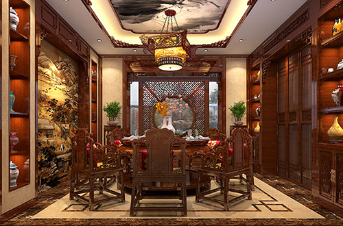 襄州温馨雅致的古典中式家庭装修设计效果图