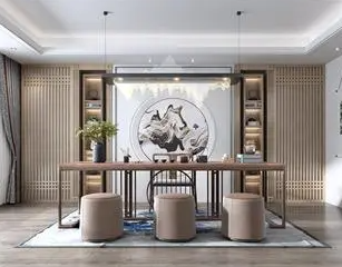 襄州新中式风格茶室如何规划设计