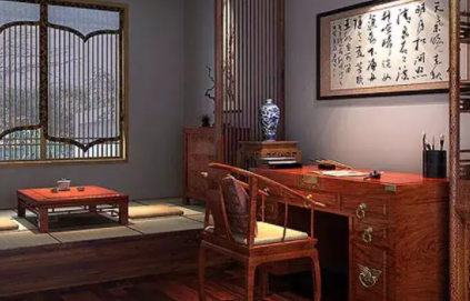 襄州书房中式设计美来源于细节